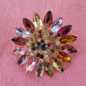Pink Flower Power Pin